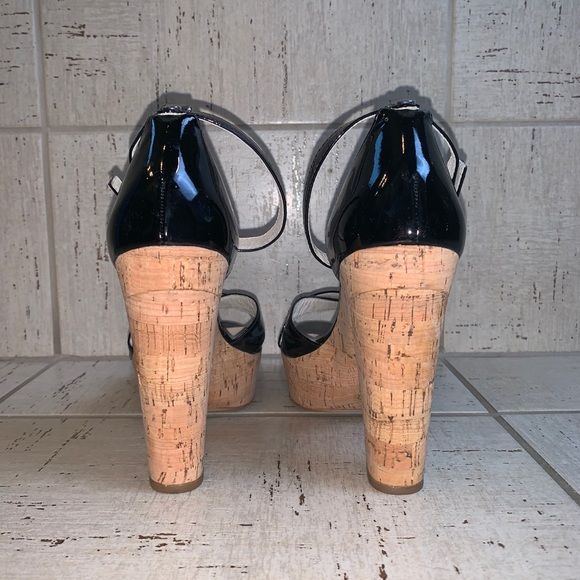 Michael Kors patent leather & cork platform heels - Picture 4 of 8
